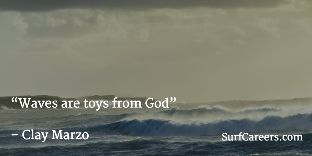 Waves are toys from God