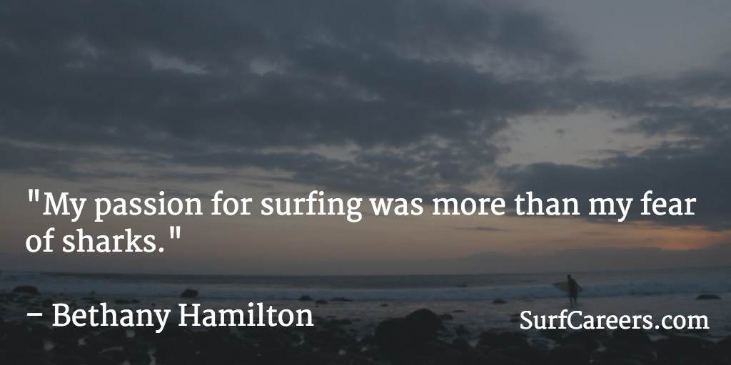 My passion for surfing was more than my fear of sharks.