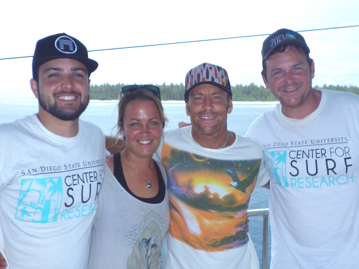 Jess Ponting with TC Mentawais