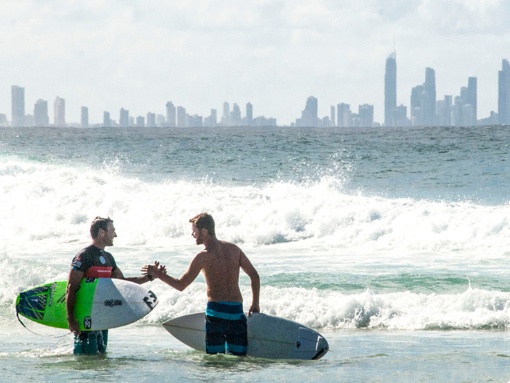 Cultivating healthy habits at work and in the surf