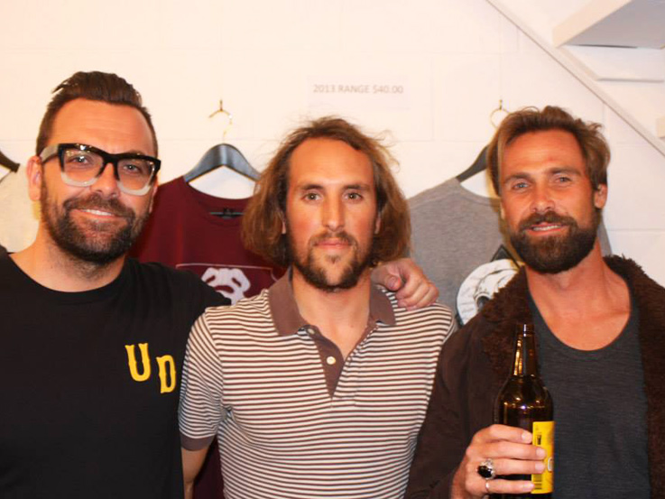 L to R Daen brown, Jason Hazle (artist
The Selvedge Yard)