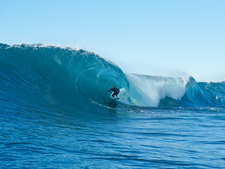 Mark Mathews surfing Botany Bay by Rodd Owen