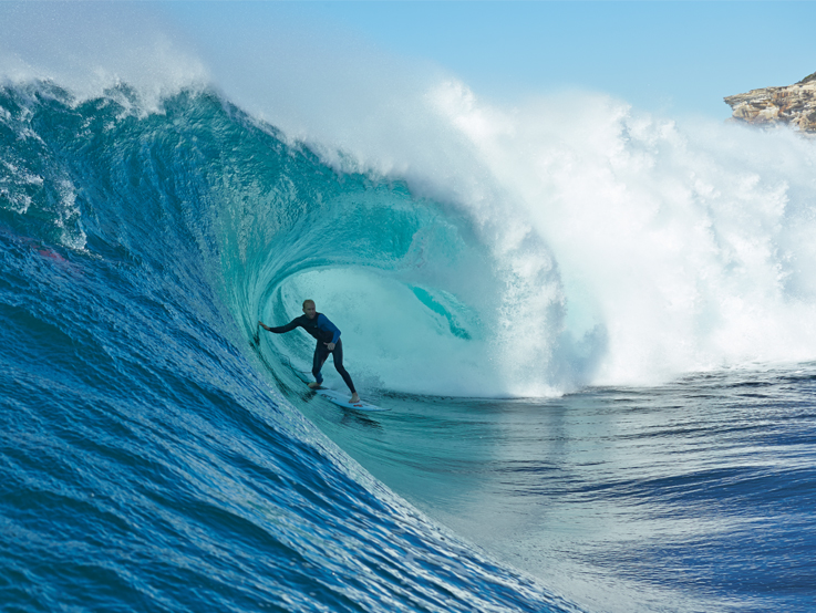 Mark Mathews surfing Botany Bay by Rodd Owen