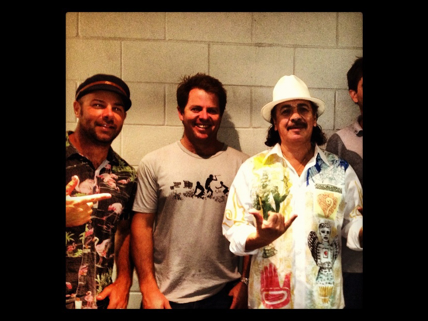 Jon Laurenson and Carlos Santana